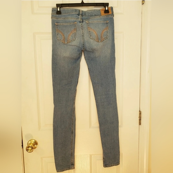 ❤️ HOLLISTER  JUNIORS DISTRESSED SKINNY JEANS 3L W 26 L 33 ❤️ - Picture 2 of 12